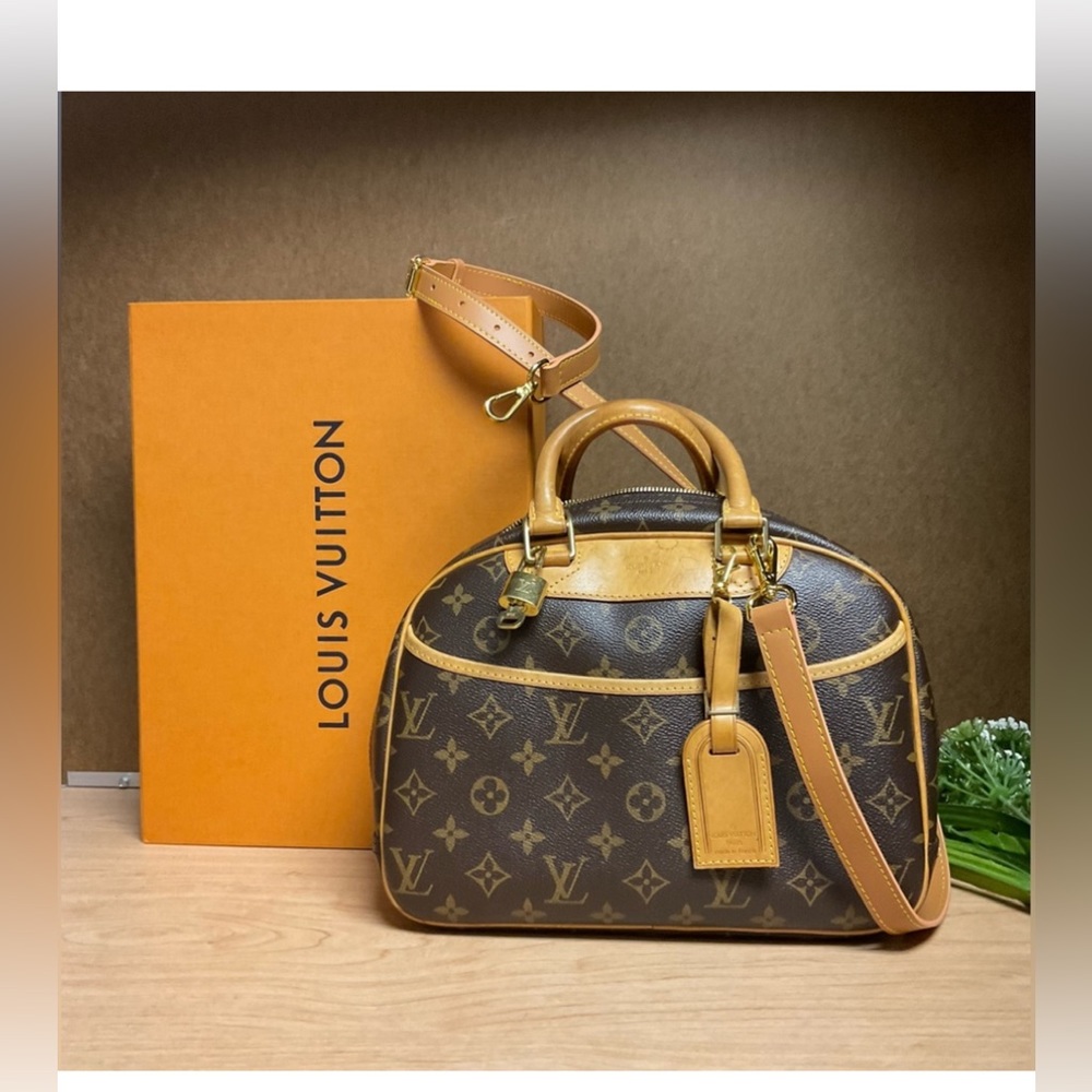 ✅AUTHENTIC LOUIS VUITTON Bag 2Ways LV Trouville - Picture 1 of 8